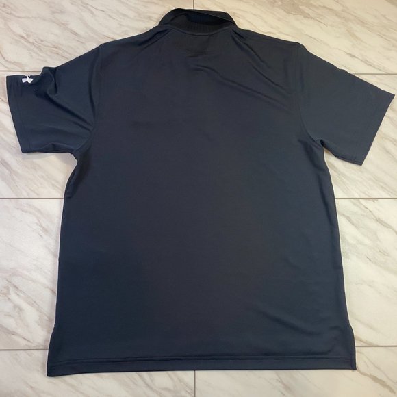 Under Armour Black Golf Polo Heat Gear Coca Cola Orange Vanilla NWT Large L - Picture 3 of 6